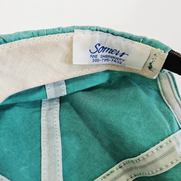 Vintage '80s Dewey Beach Somers Embroidery Snapback Trucker Flat Bill Hat Cap - Picture 8 of 8